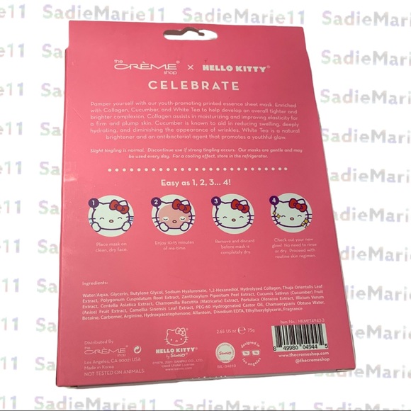 Hello Kitty | Skincare | New Creme Shop X Hello Kitty Face Masks 3 ...